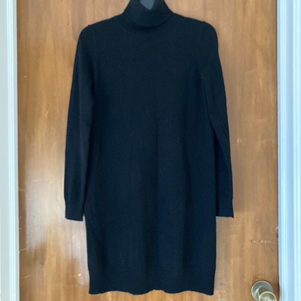 Theory Turtle-neck Sweater Mini Dress